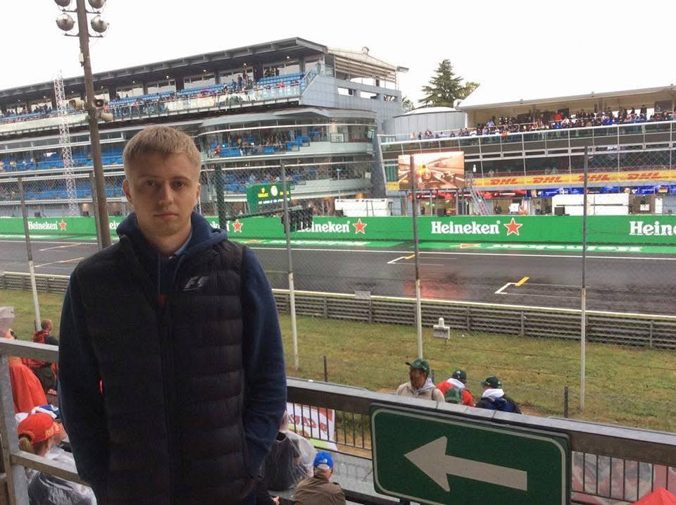 At a Formula 1 race